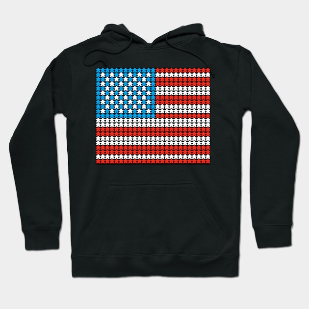 US Meeple Flag Hoodie by Canderella